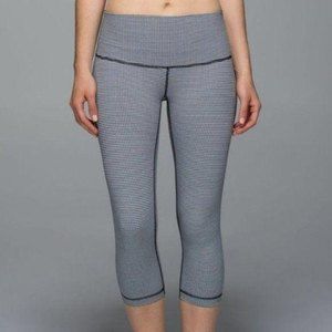 Lululemon Wunder Under Cropped Gingham Leggings 2